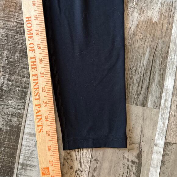 Gymshark Training Leggings High Rise Ankle Size XL Black Stretch Activewear Logo - Picture 5 of 7